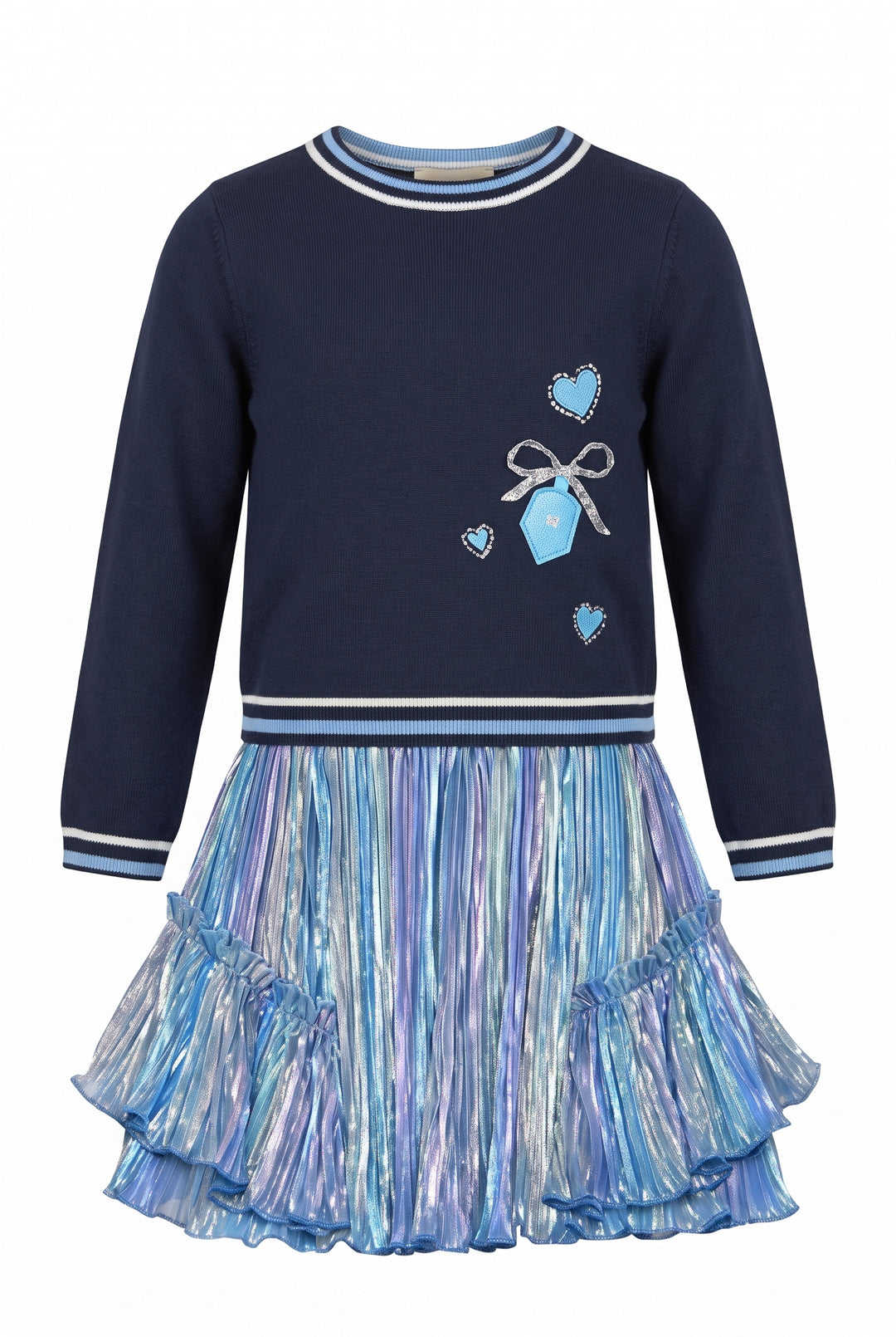 DREIDEL MIXED MEDIA DRESS