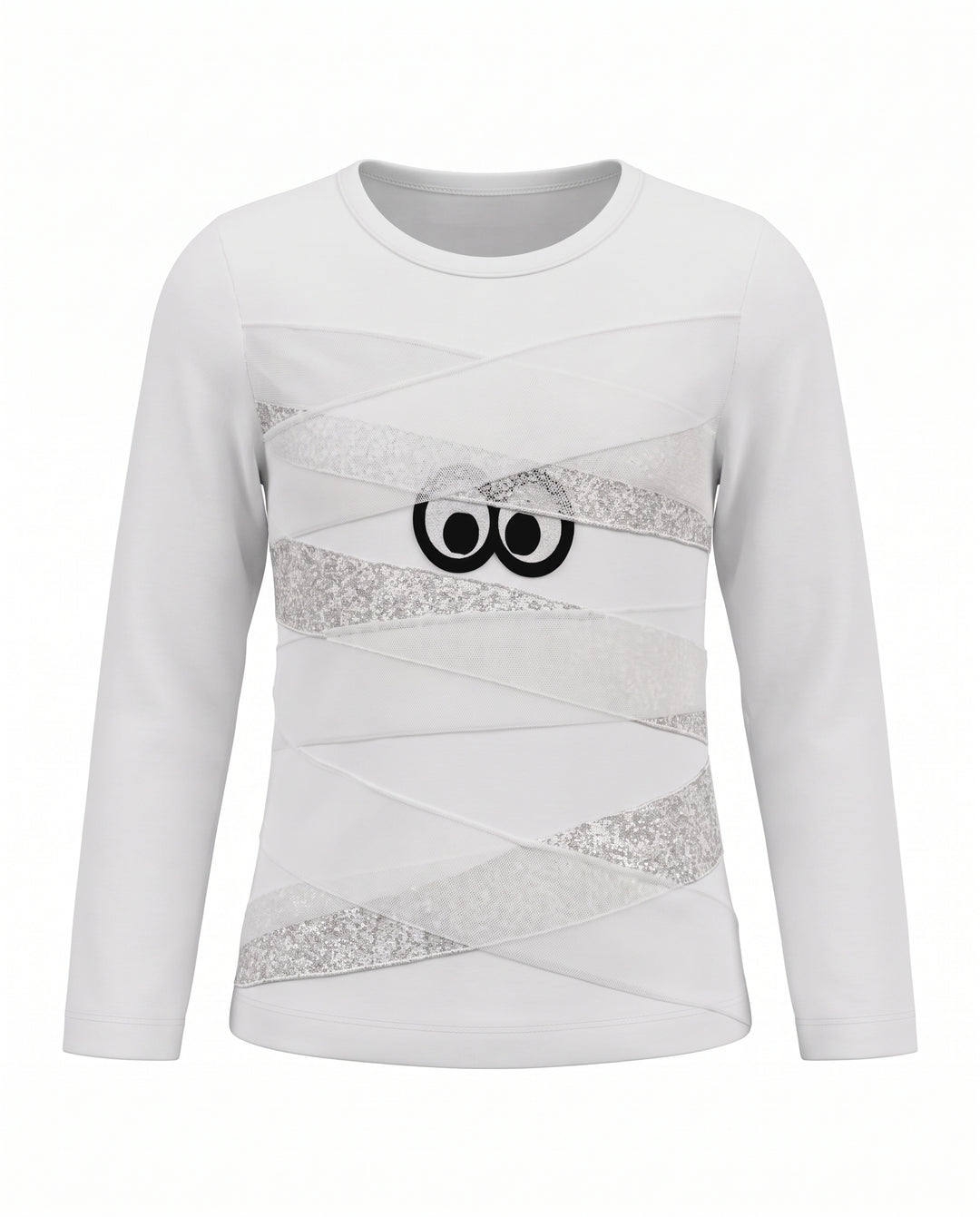 Little Girls Long Sleeve Mummy Halloween Top