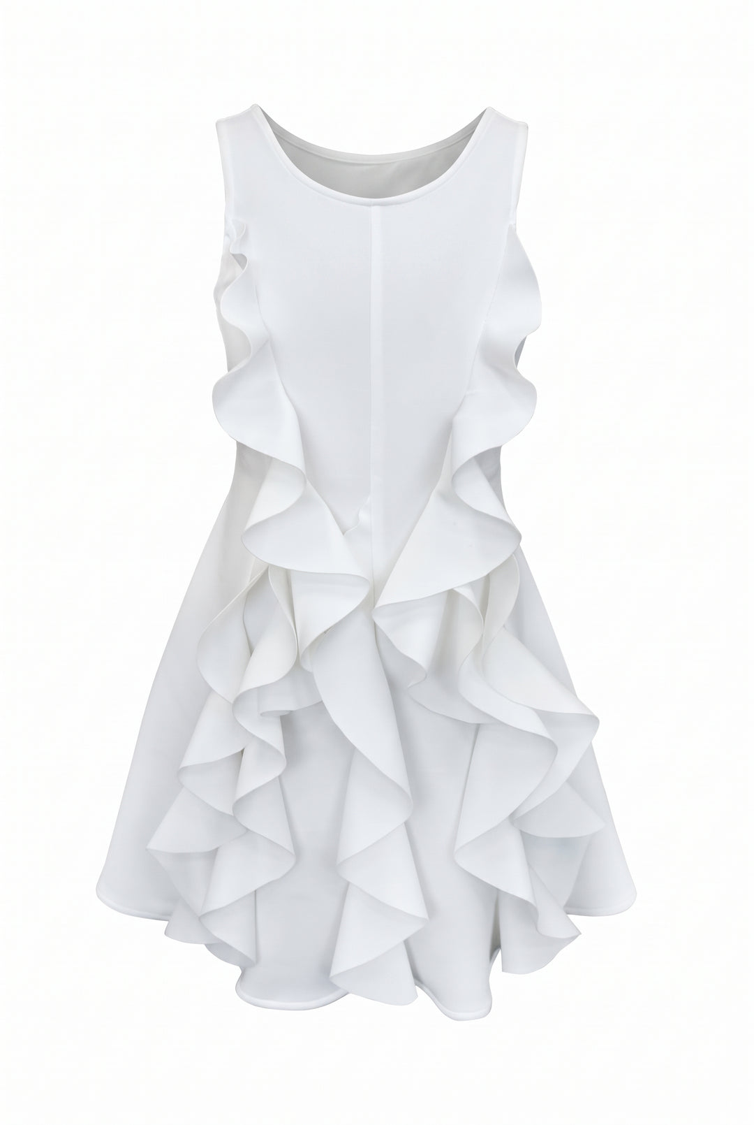 Big Girls Sleeveless Ruffle Dress