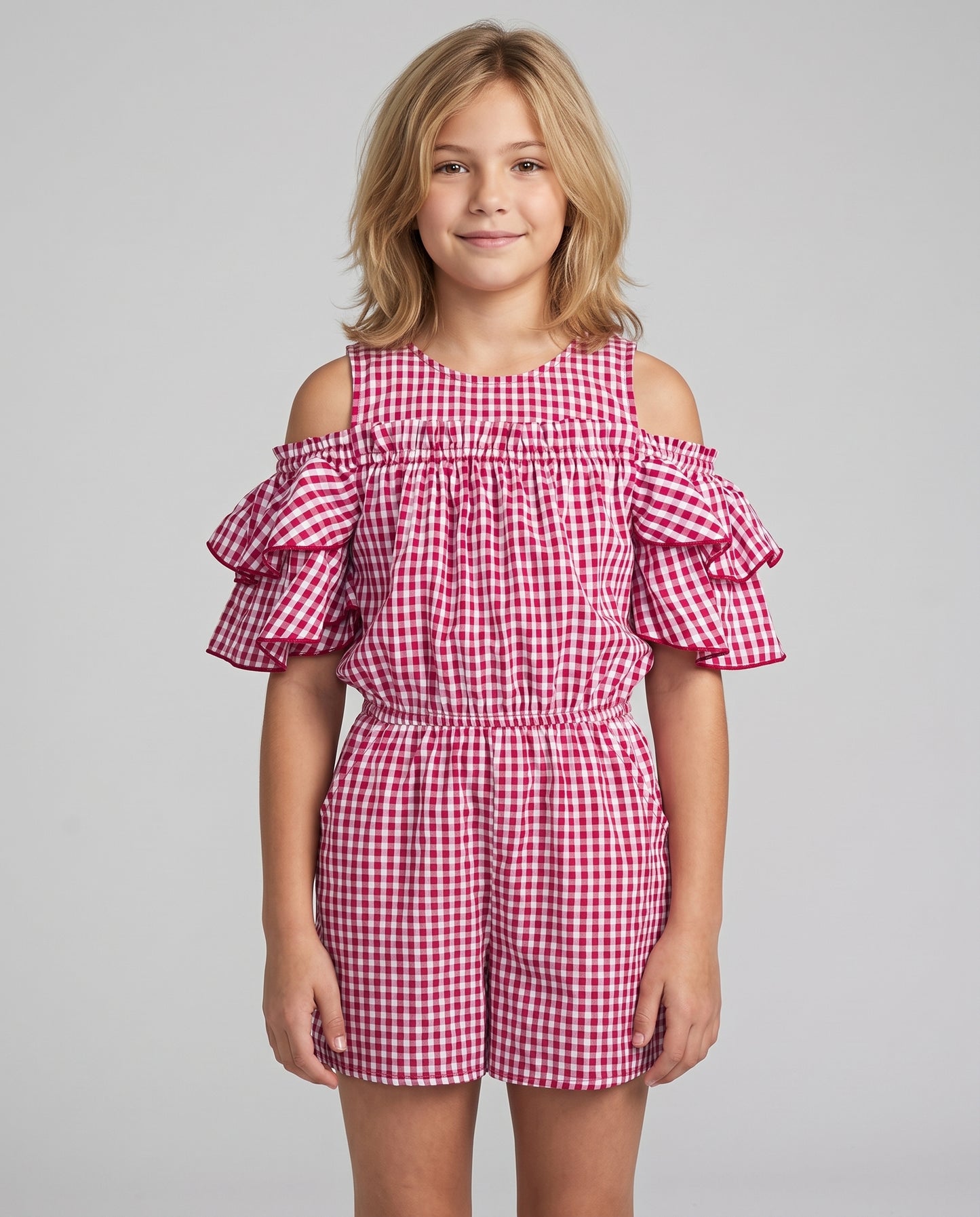 GINGHAM ROMPER