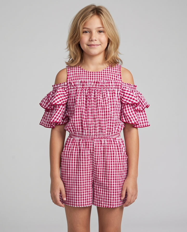 GINGHAM ROMPER