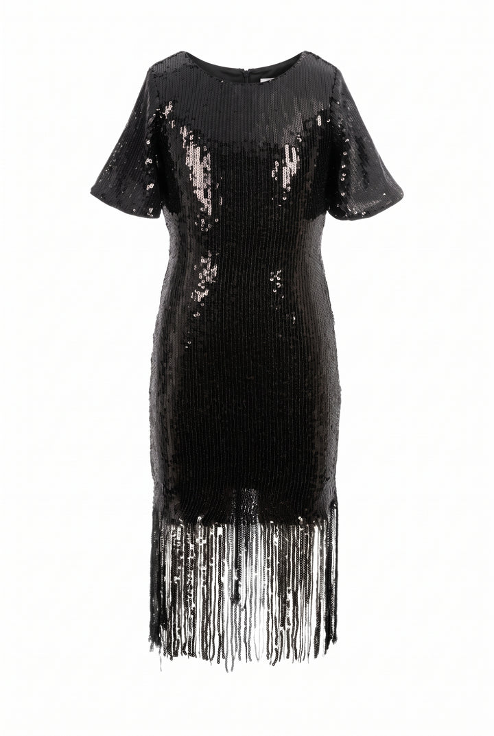 Girls Sequin Flapper Fancy Fringe Party Dress