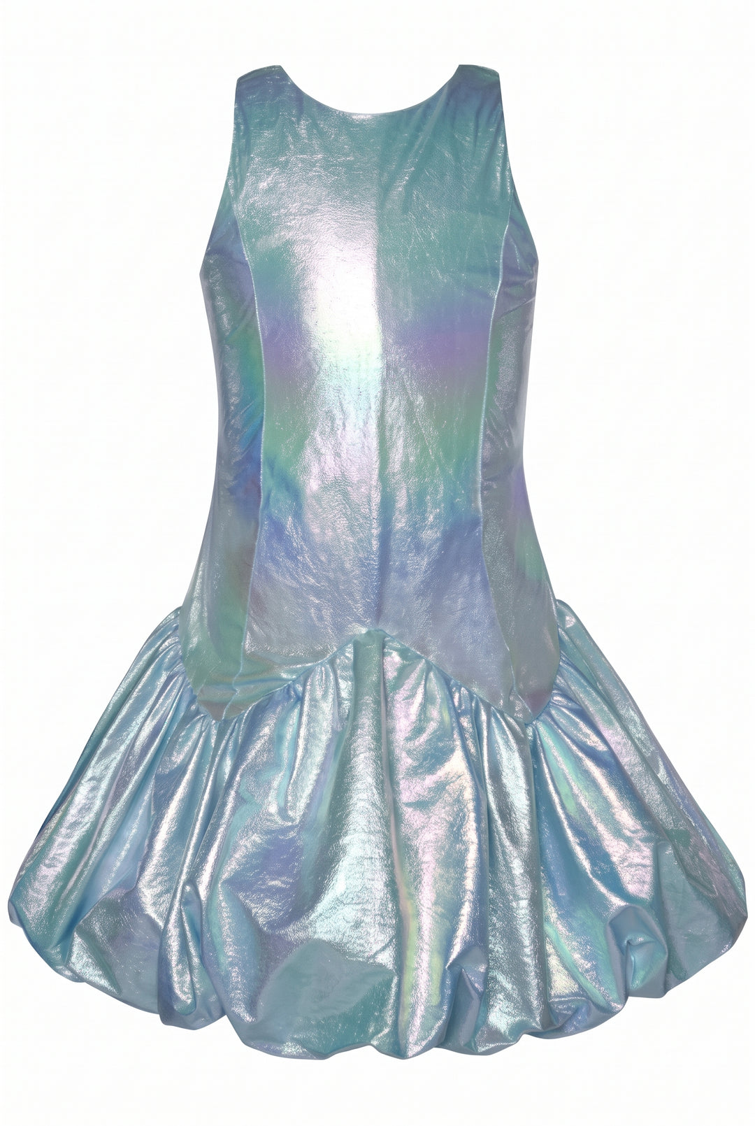 ASYMMETRIC BUBBLE HEM PARTY DRESS