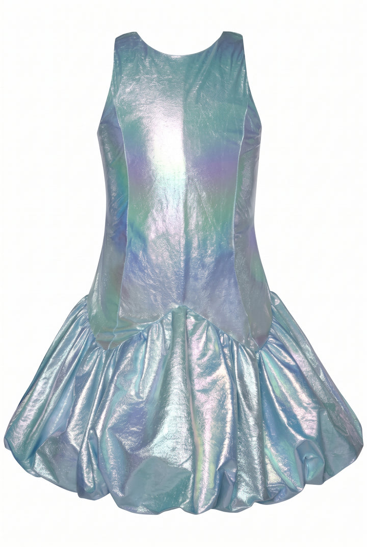 ASYMMETRIC BUBBLE HEM PARTY DRESS