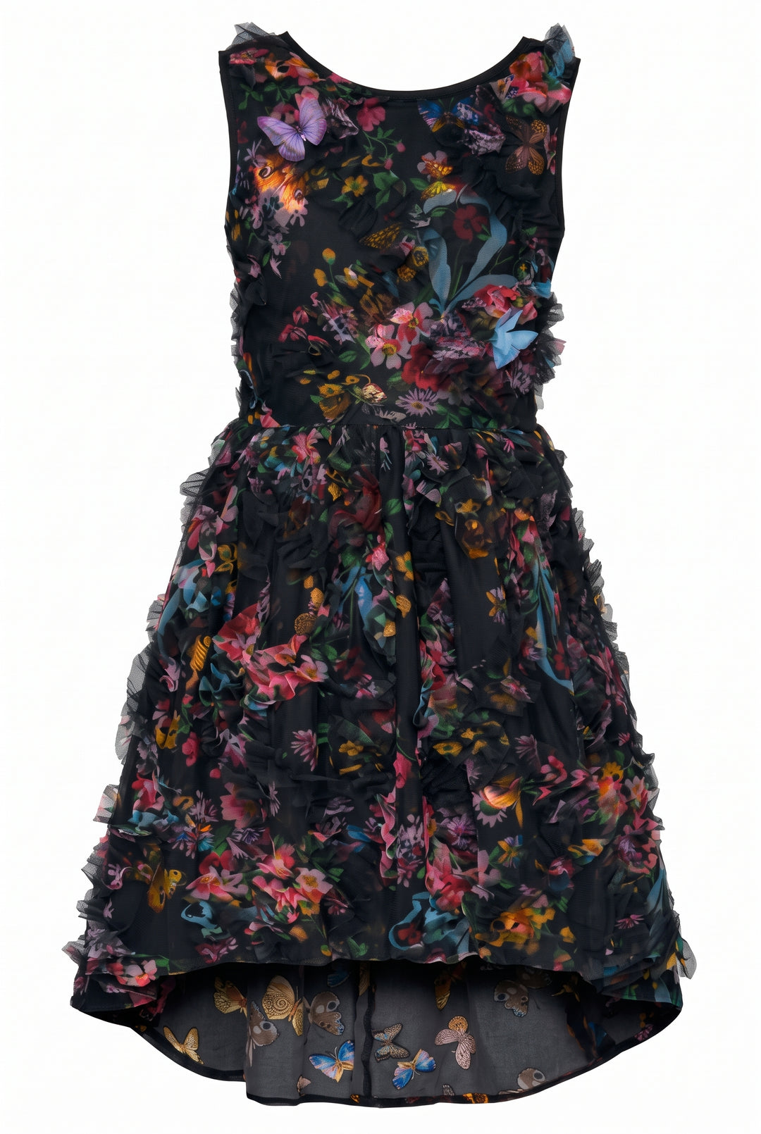 BUTTERFLY MESH DRESS
