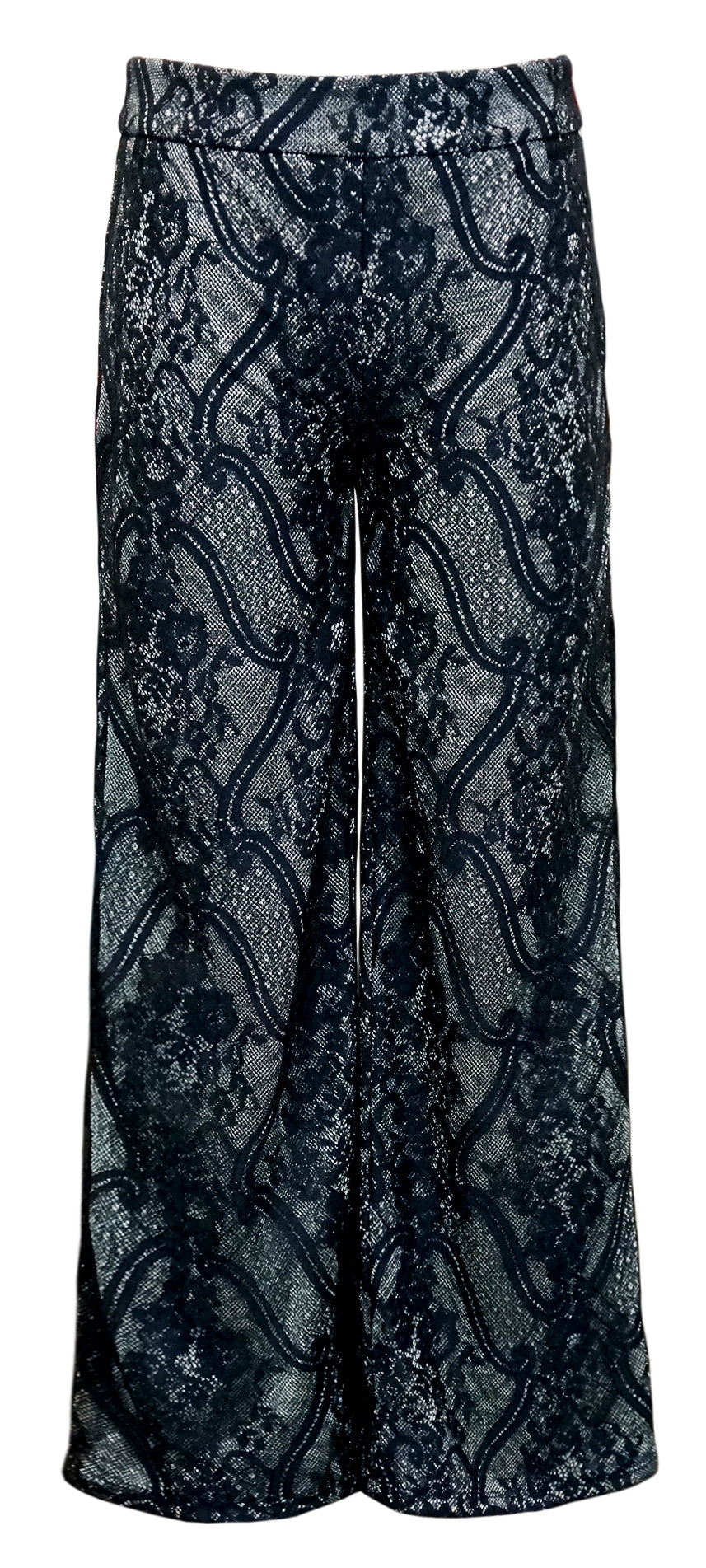 Big Girl Glittery Lace Flared Leg Pants