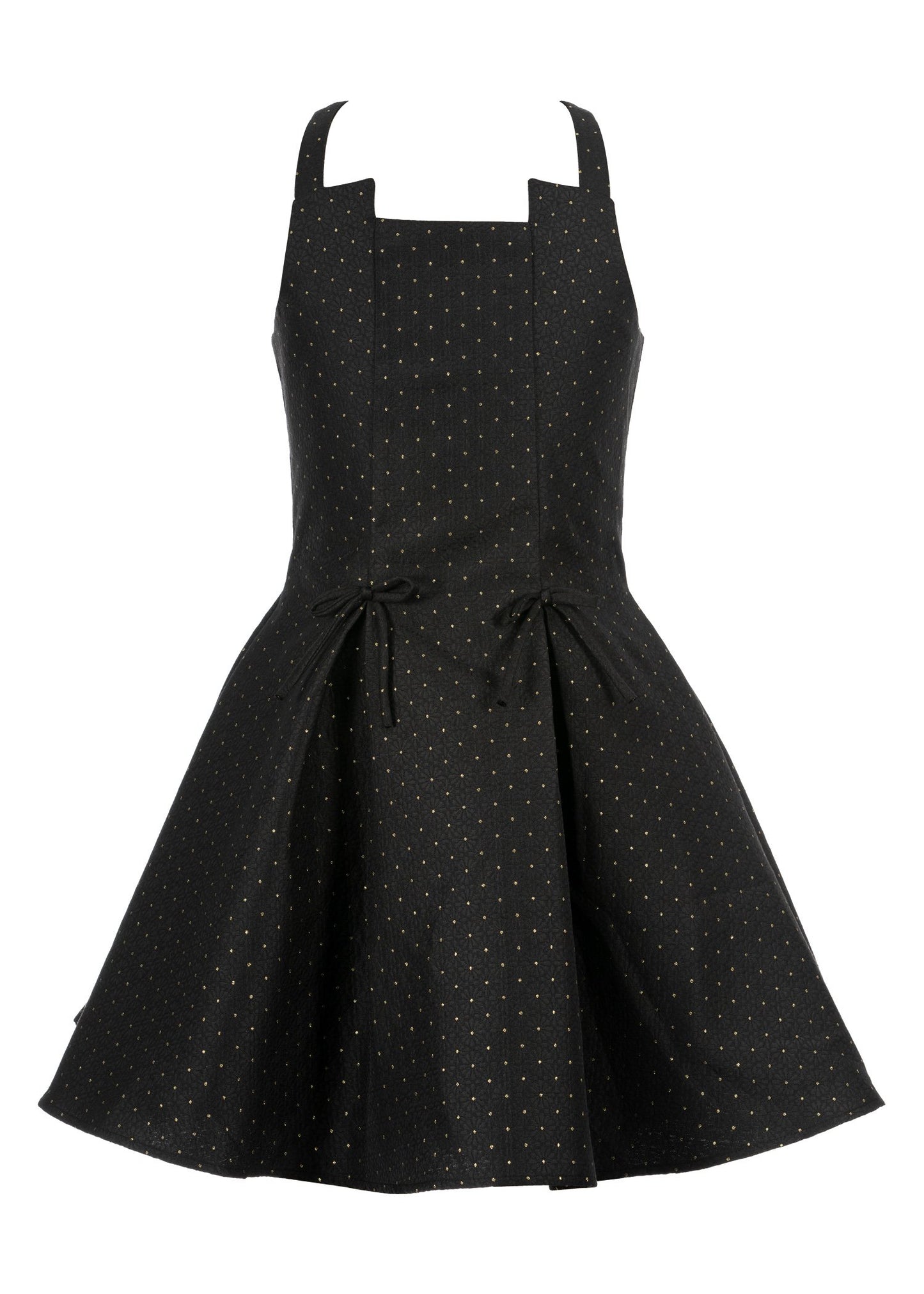 DOTTED HALTER DRESS
