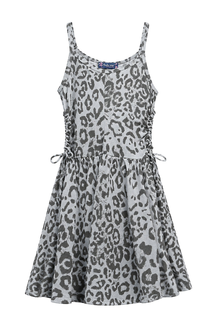 Tween Girls Leopard Cheetah Casual Dress