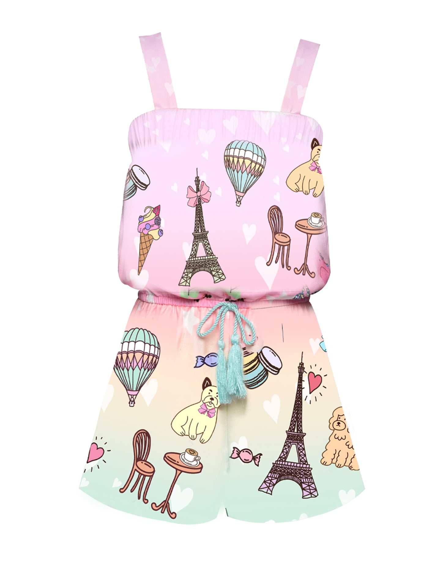 PARIS THEME ROMPER