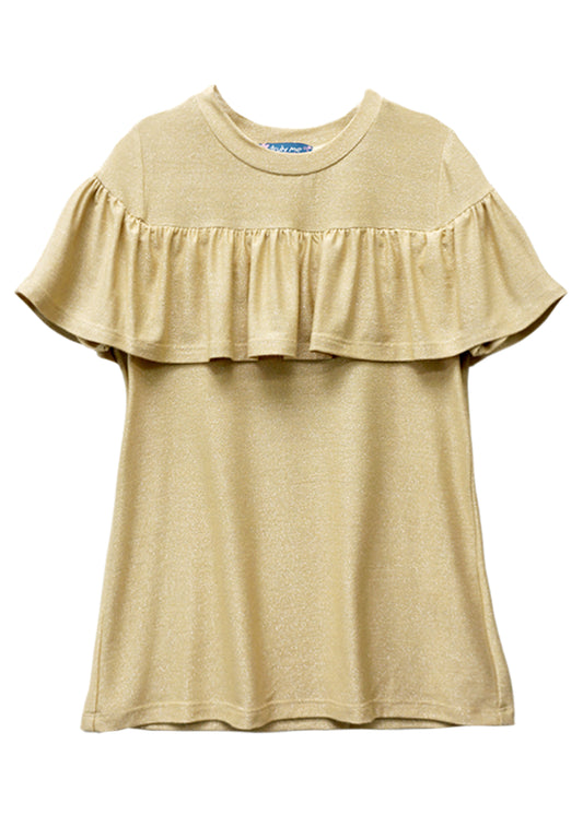 Big Girls Ruffled Short Sleeve Top
