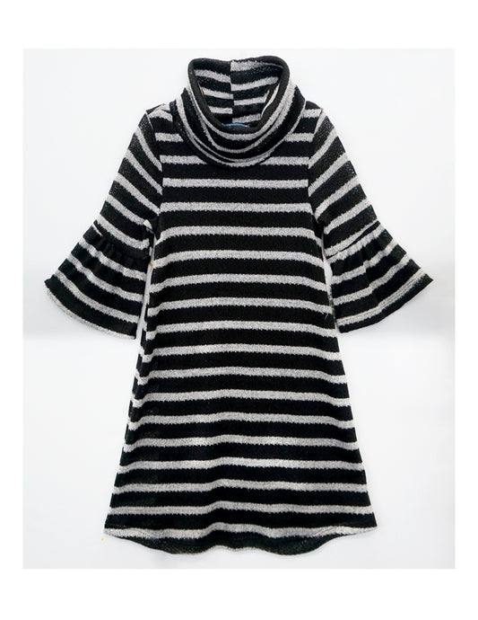 SWEATER DRESS WITH COWL NECK