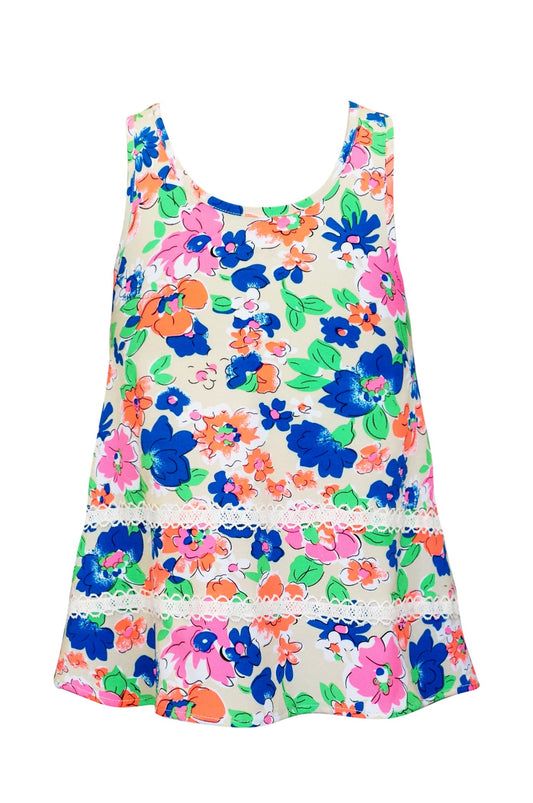 MULTI TOP WITH FLOWERS