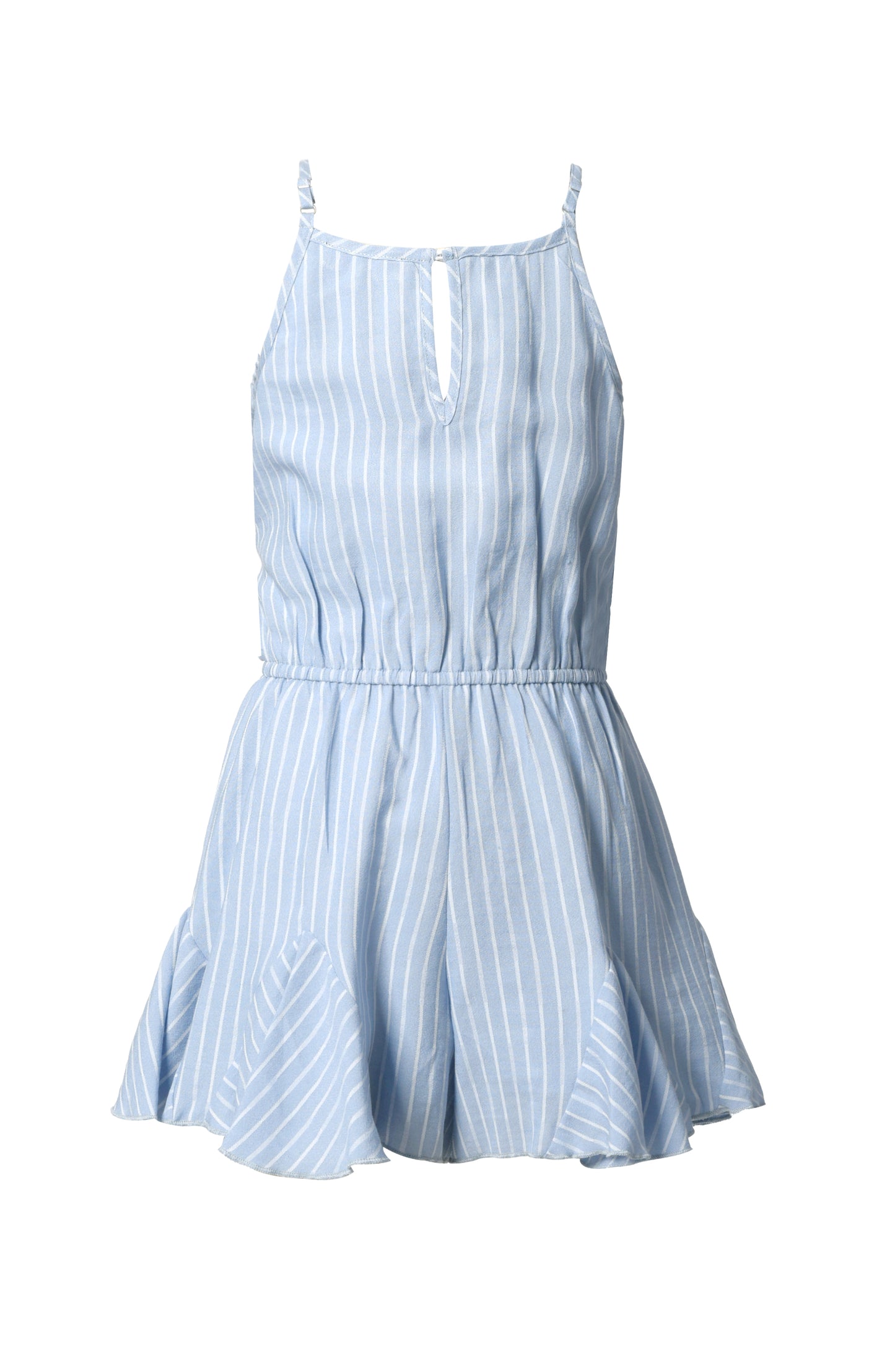 STRIPE ROMPER WITH INSETS
