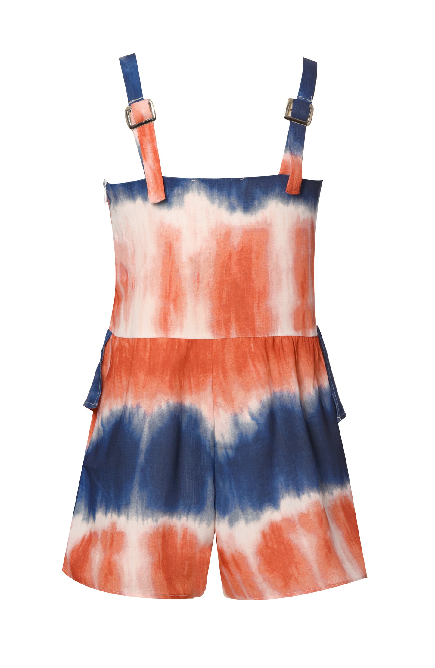 TIE DYE ROMPER WITH FRONT TIE