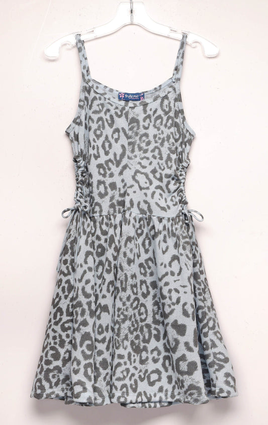Tween Girls Leopard Cheetah Casual Dress