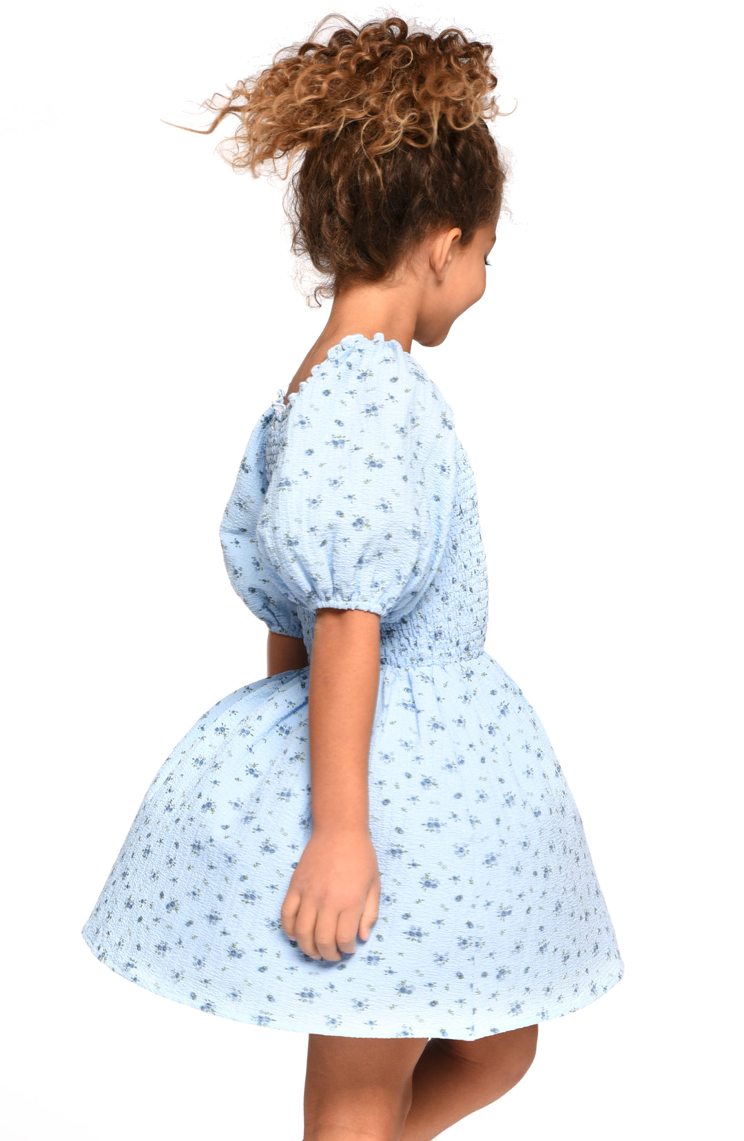 Little l Big l Tween Girl’s Boho Cottage Core Ditsy Floral Dress