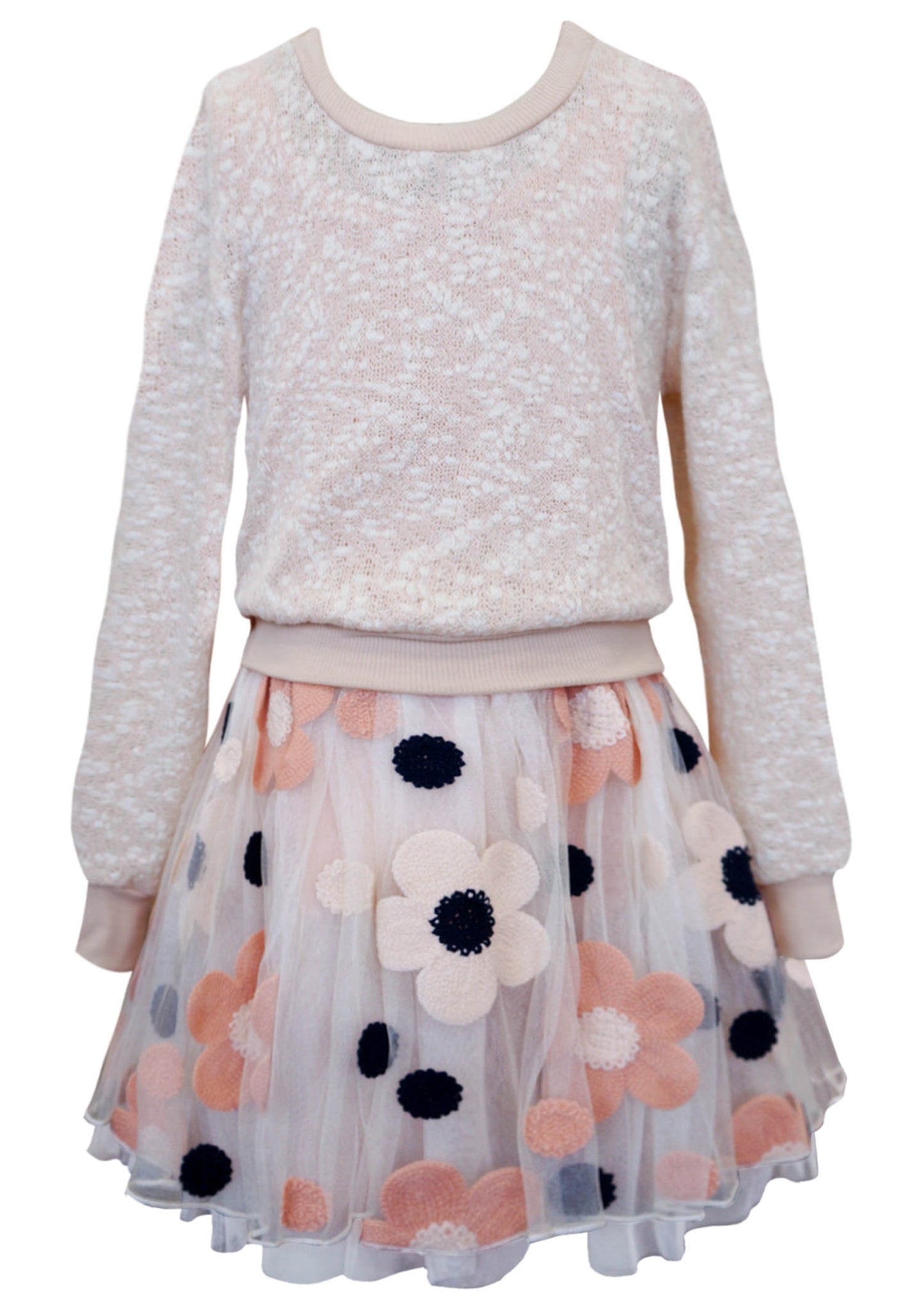 Little Big Girls Twofer Fit & Flair Daisy Dress