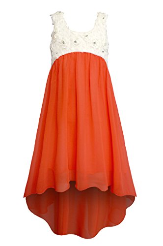 HI LOW DRESS WITH PEARLS