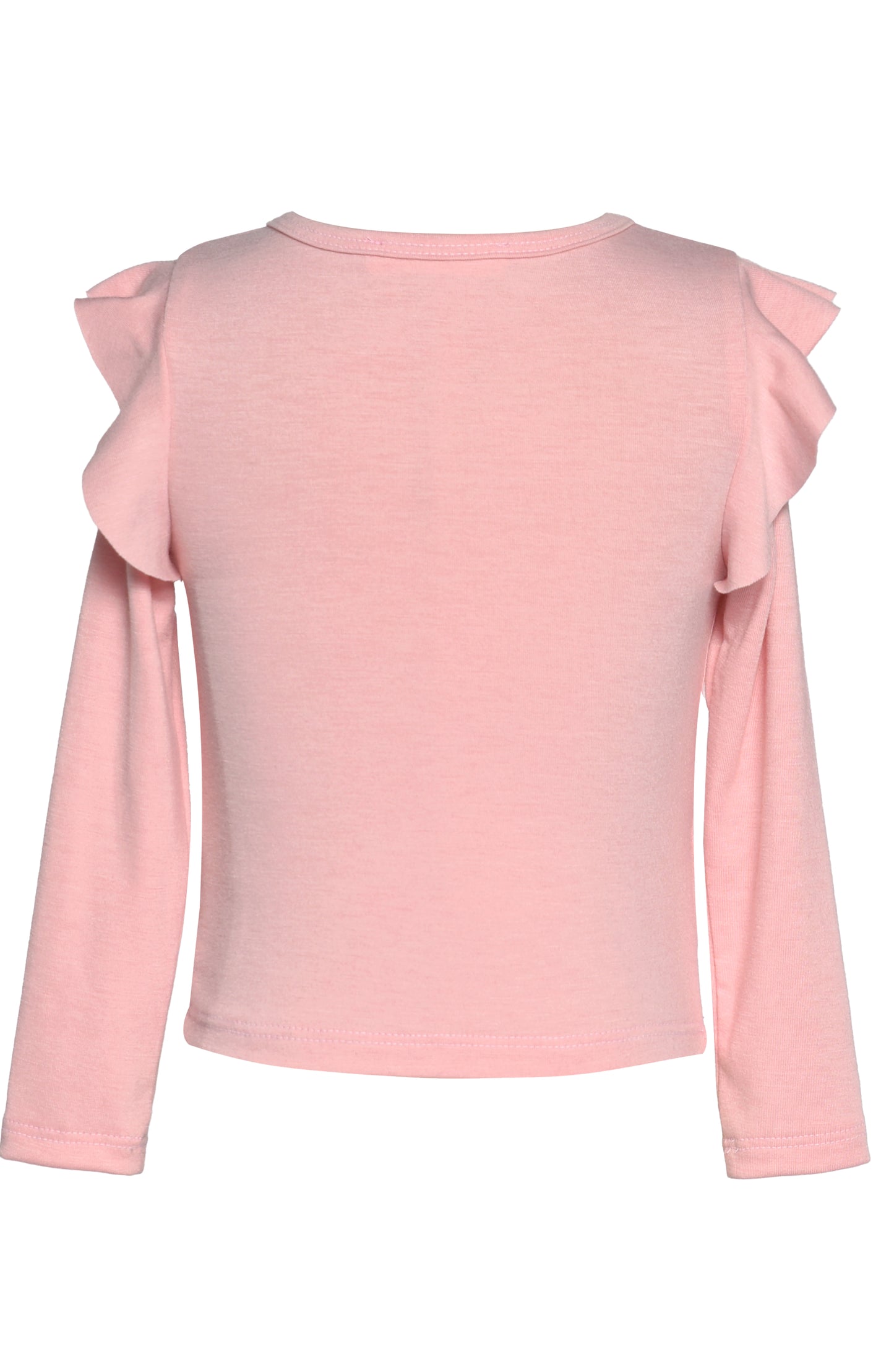 LONG SLEEVE RUFFLED TEE