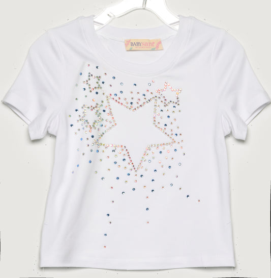 RHINESTONE STAR TEE