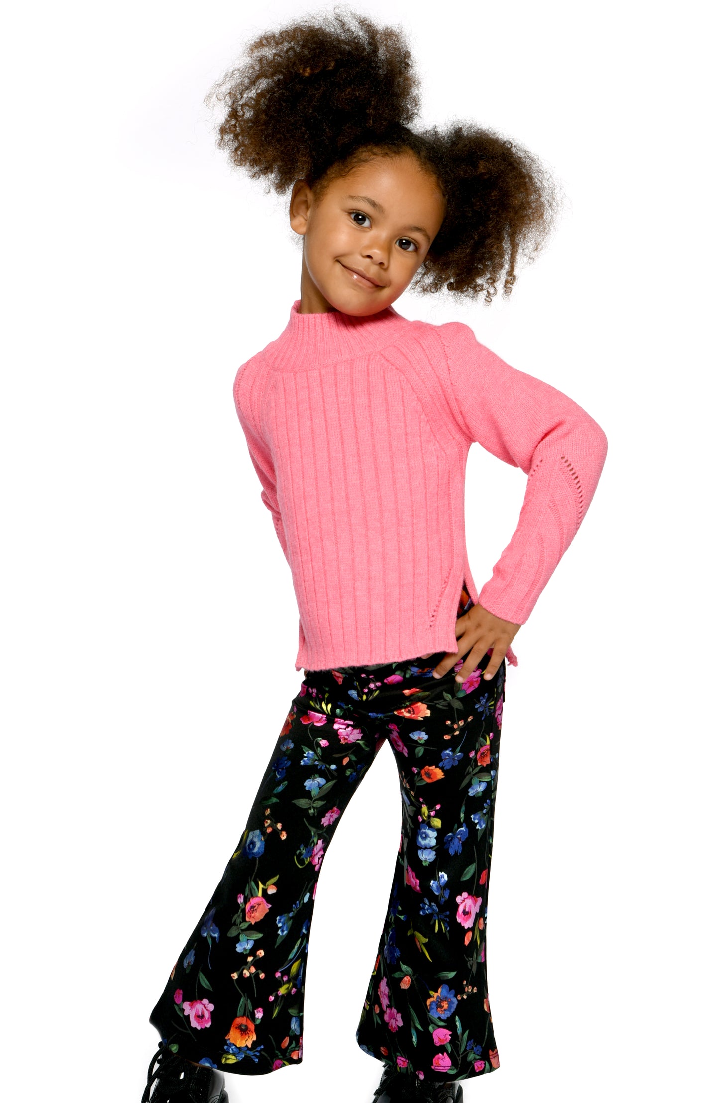 FOIL FLOWER WIDE PANTS