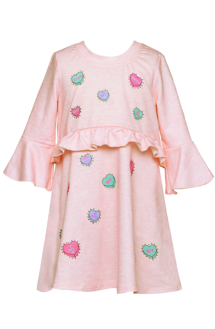 CANDY HEARTS KNIT DRESS