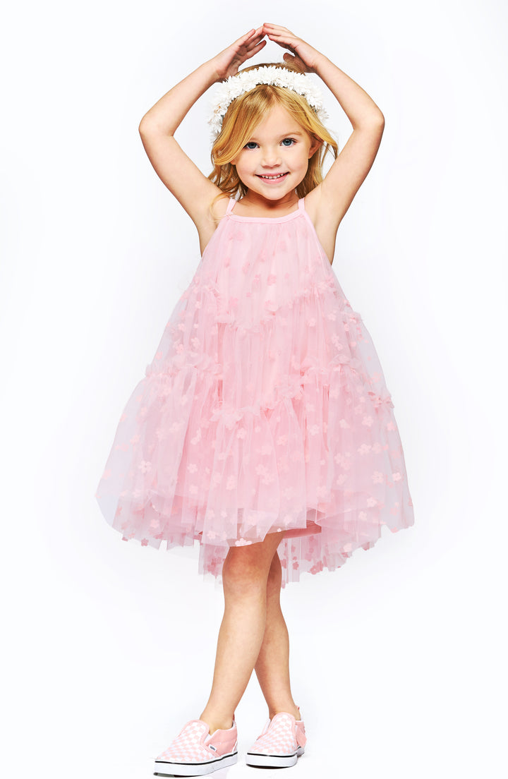 TIERED TULLE DRESS