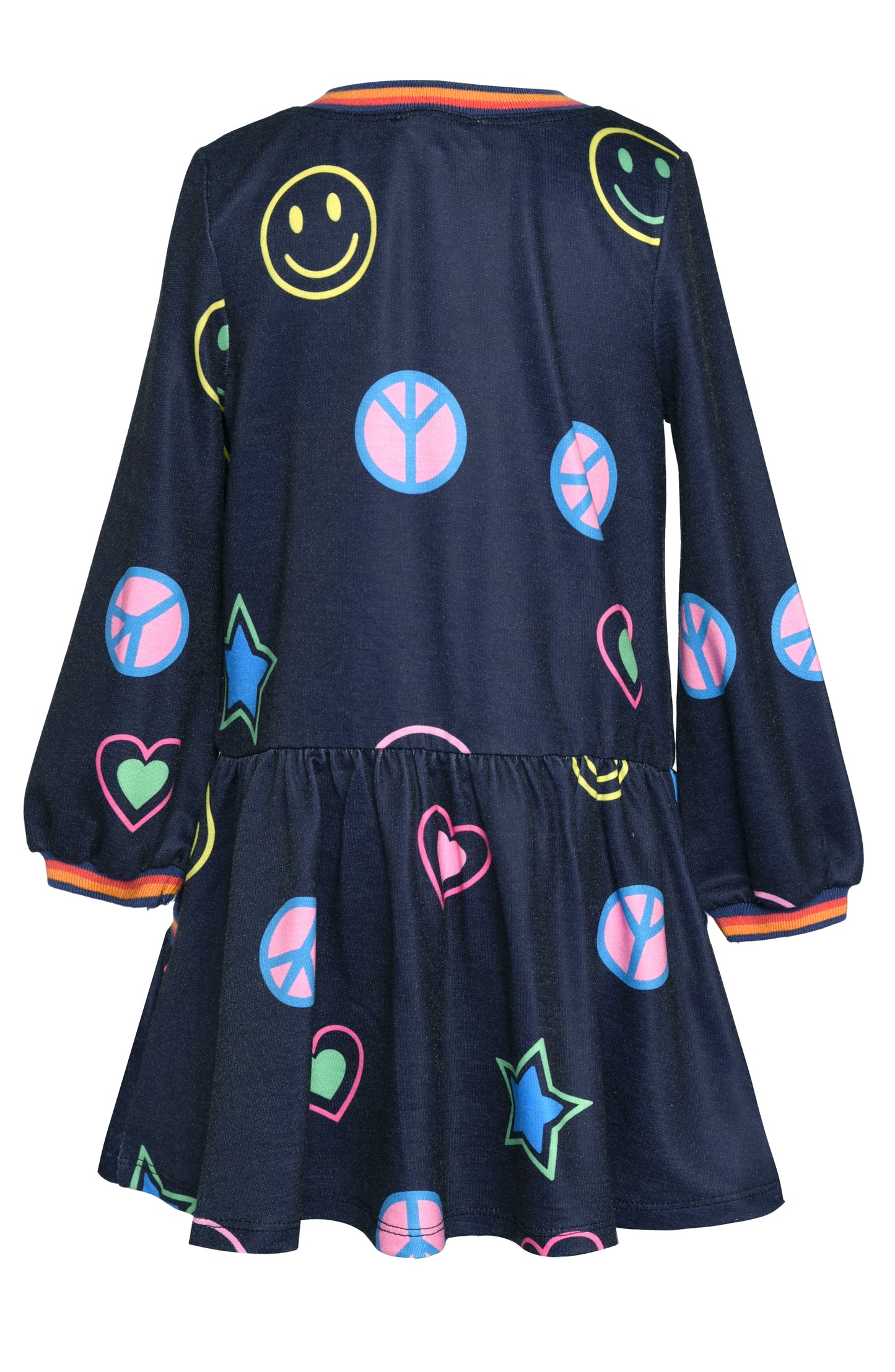 EMOJI PRINTED SWEATER DRESS