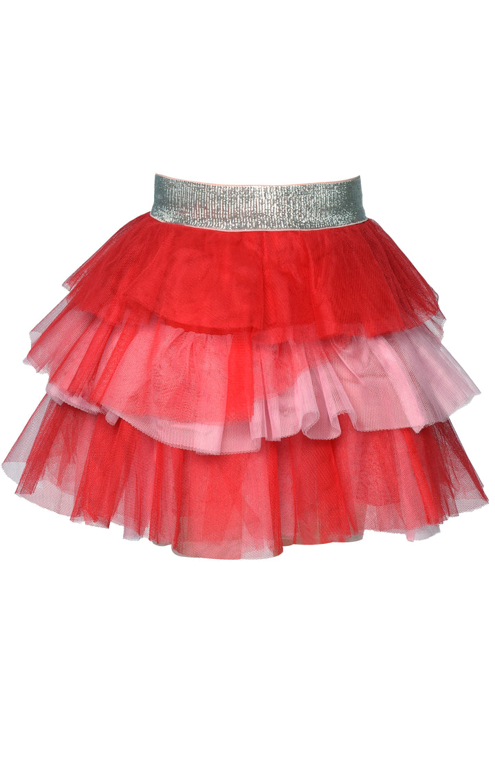 COLORBLOCK MESH SKIRT