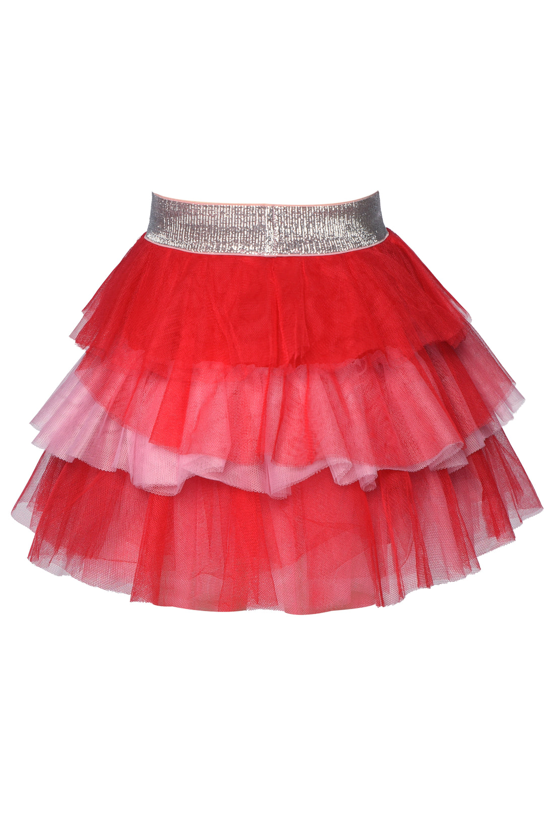 COLORBLOCK MESH SKIRT