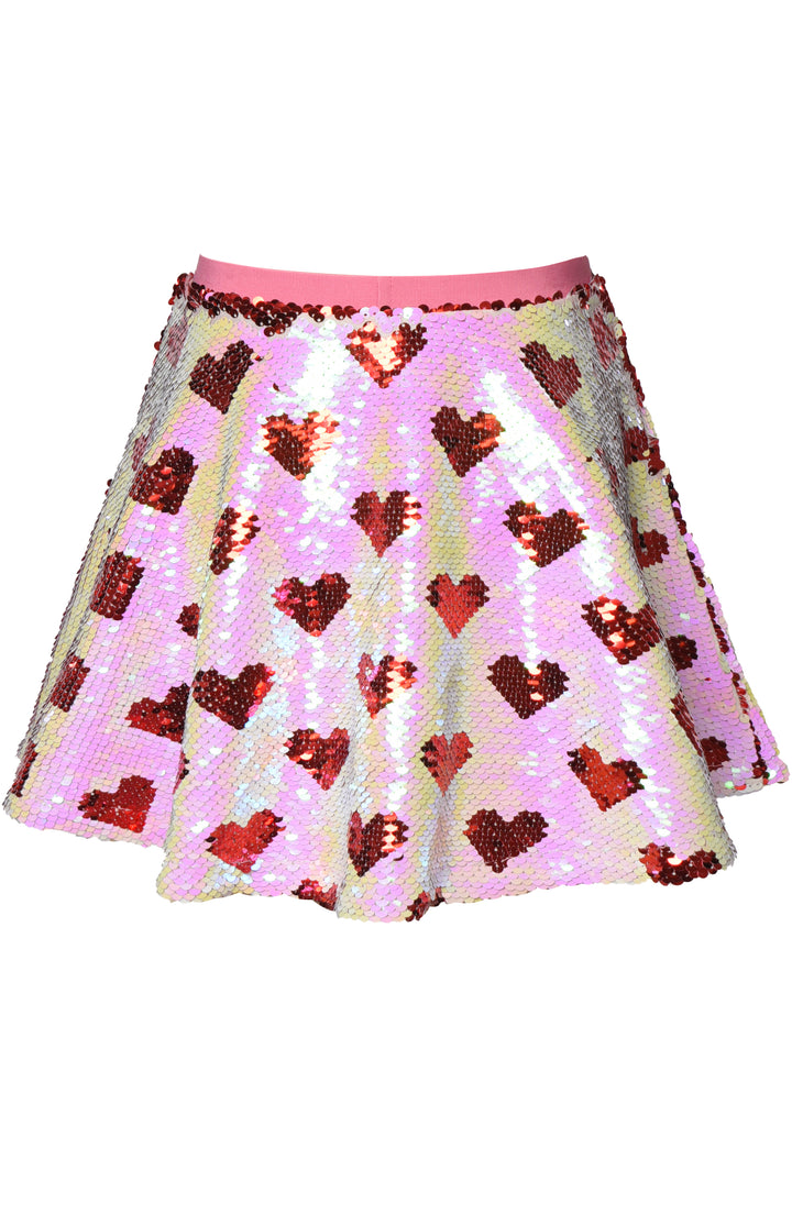 HEART SEQUINS SKIRT