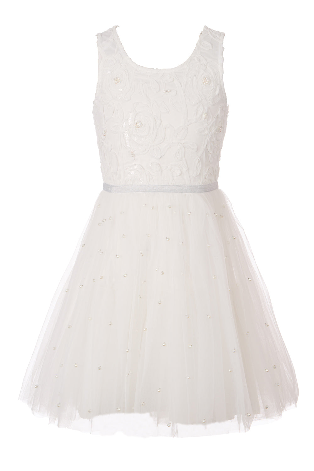 Fit & Flare Dress with Pearls