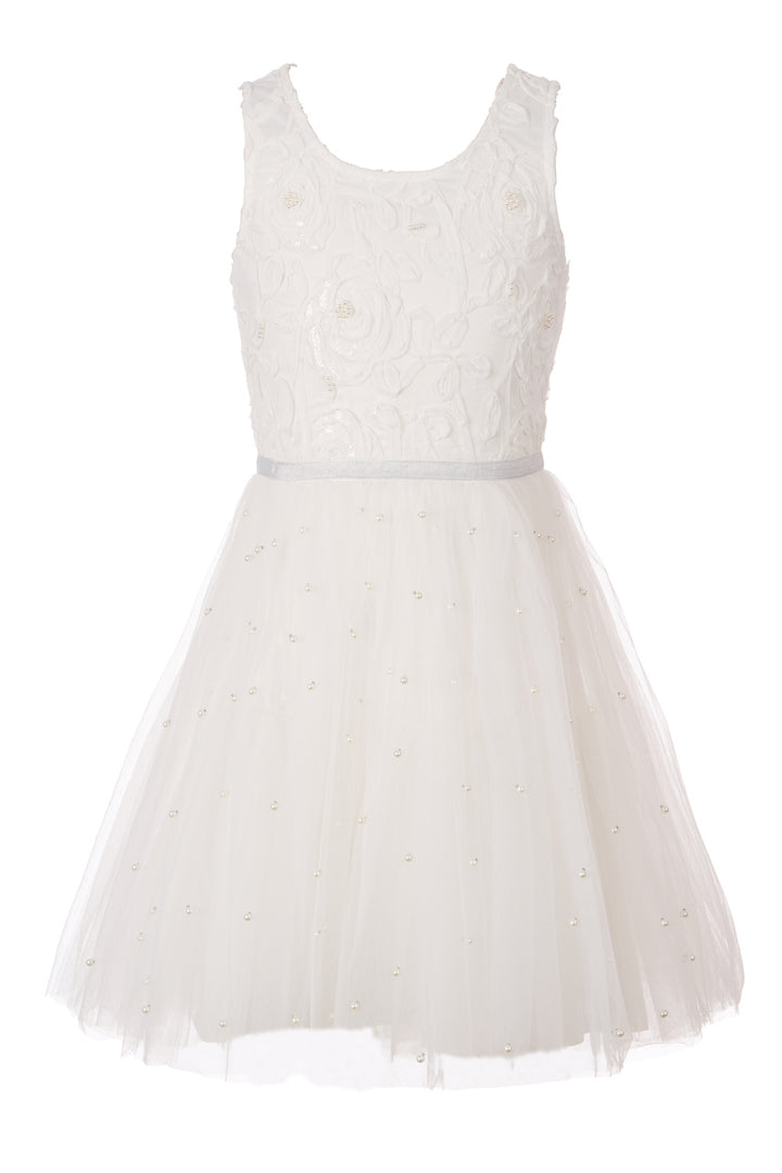 Fit & Flare Dress with Pearls