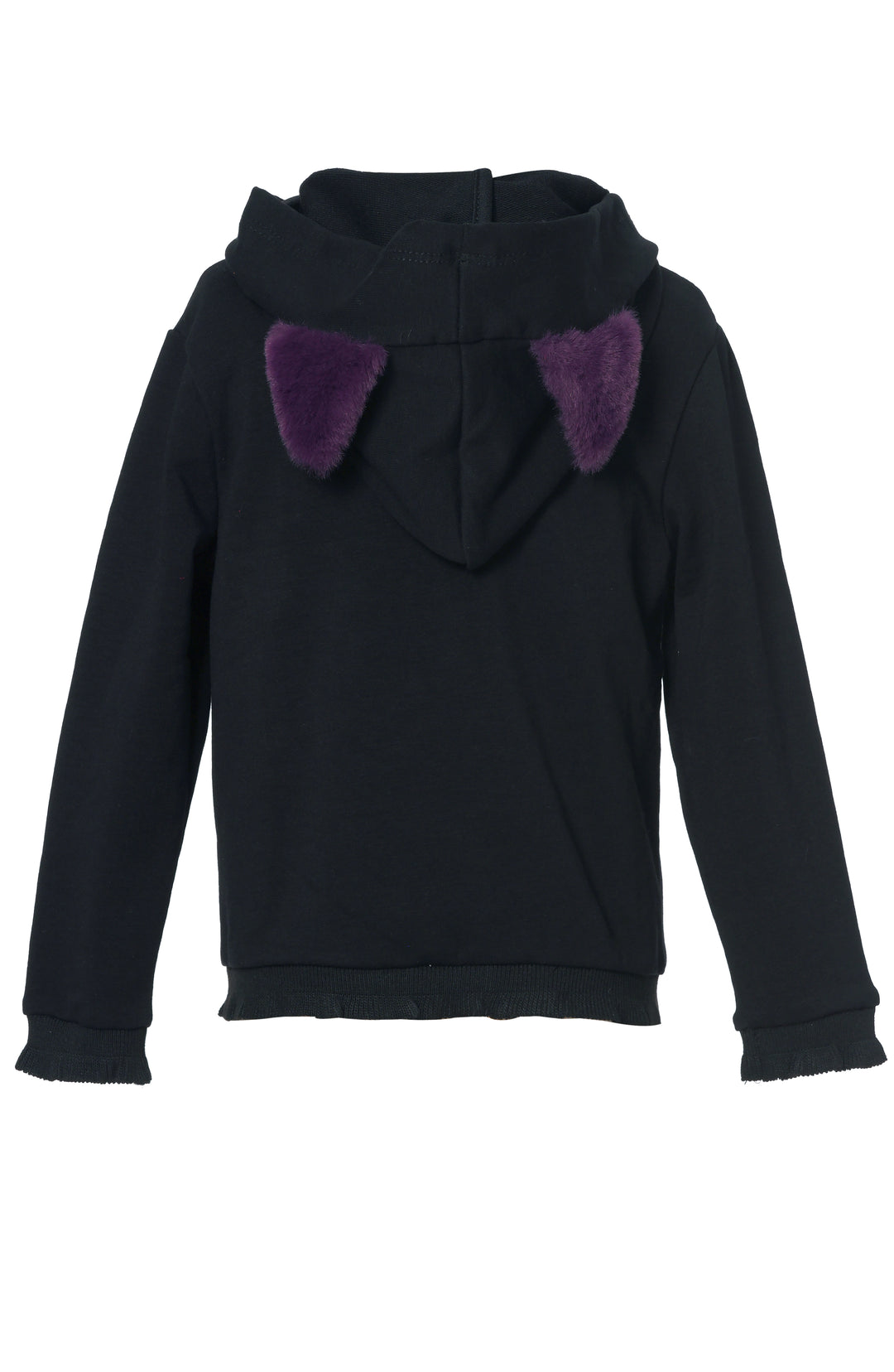 HOODIE JACKET WITH FAUX FUR EARS