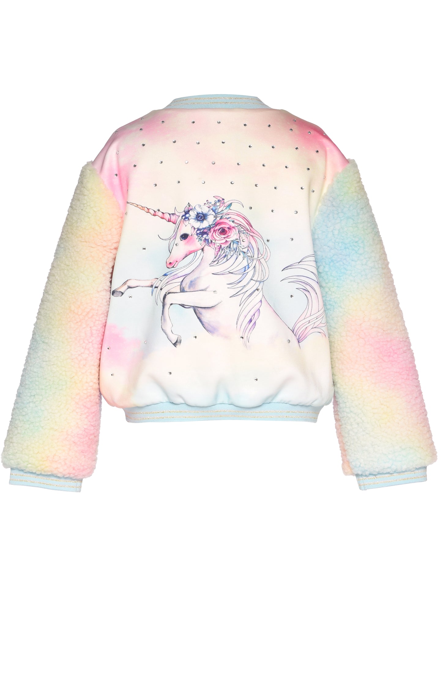 UNICORN JACKET WITH TIE DYE DESIGN