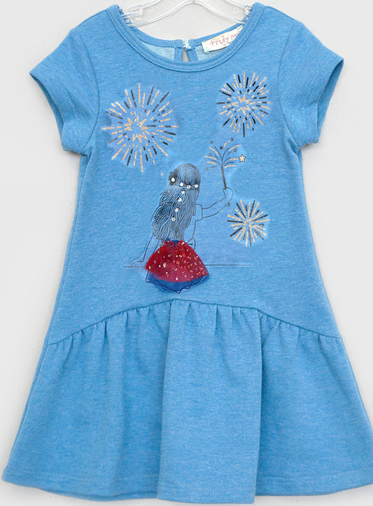 GIRL WITH FIREWORKS DRESS