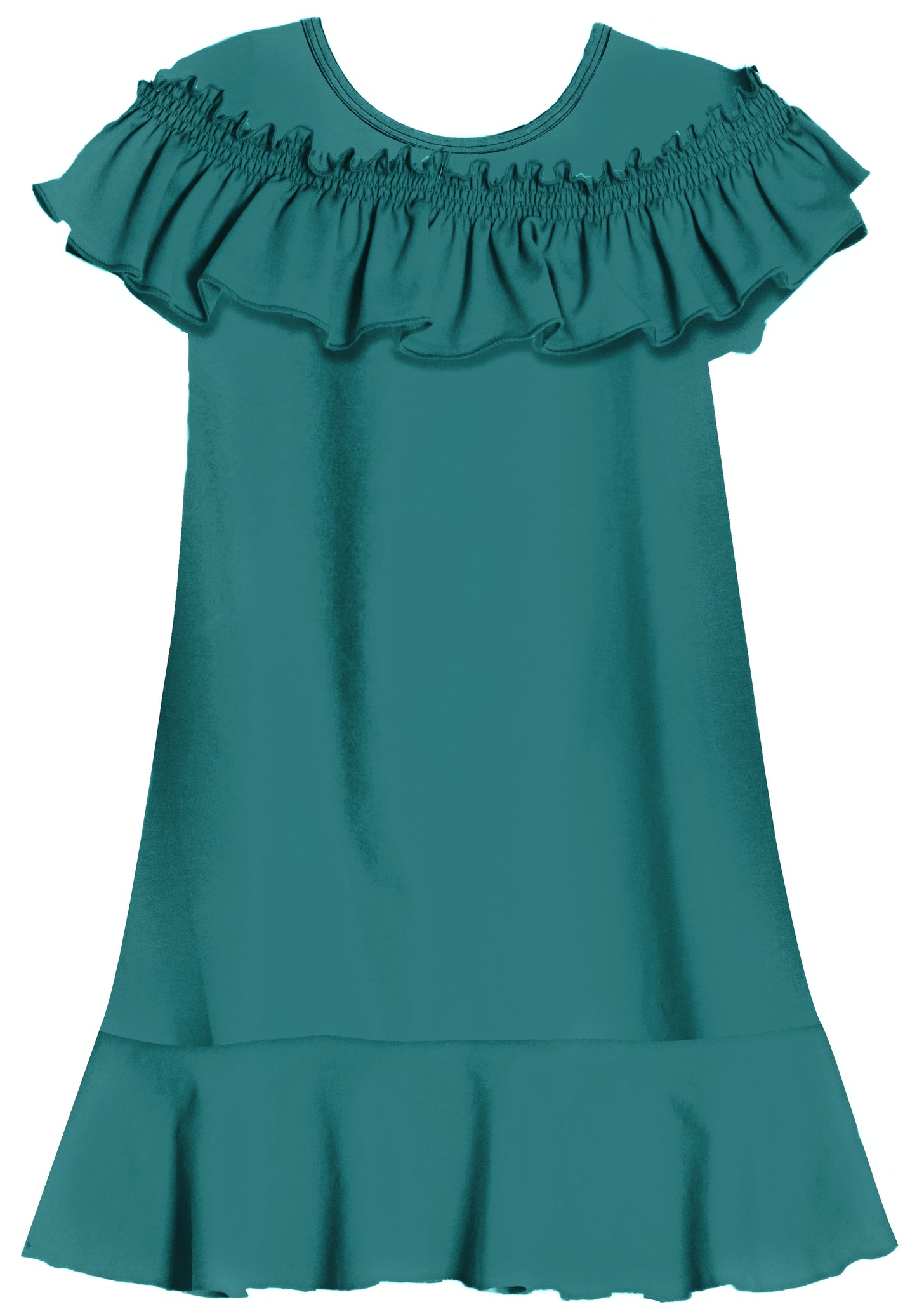 DRESS WITH RUFFLE DETAIL