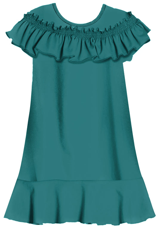 DRESS WITH RUFFLE DETAIL