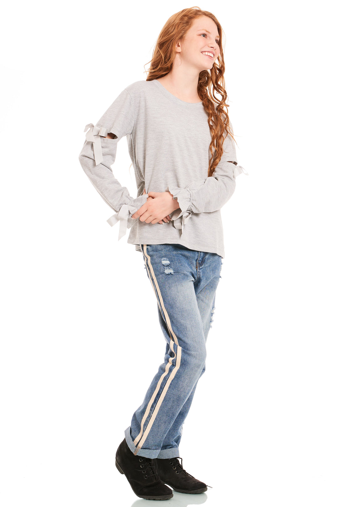 SIDE STRIPE BAND JEANS