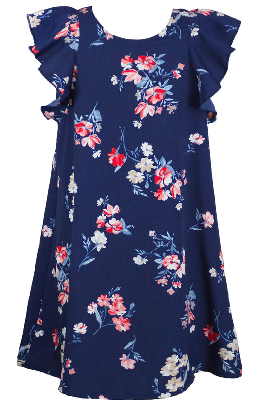 NAVY FLORAL DRESS