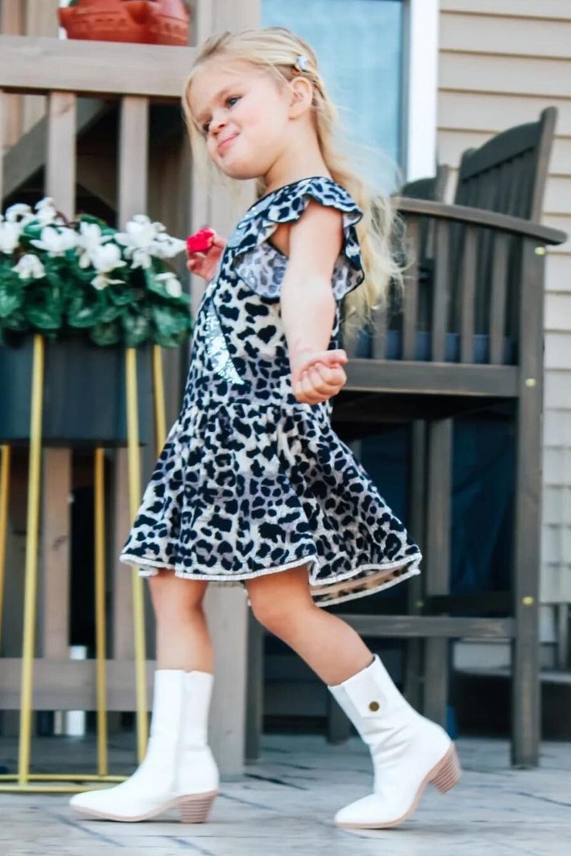 Little Girls Animal Print Dress