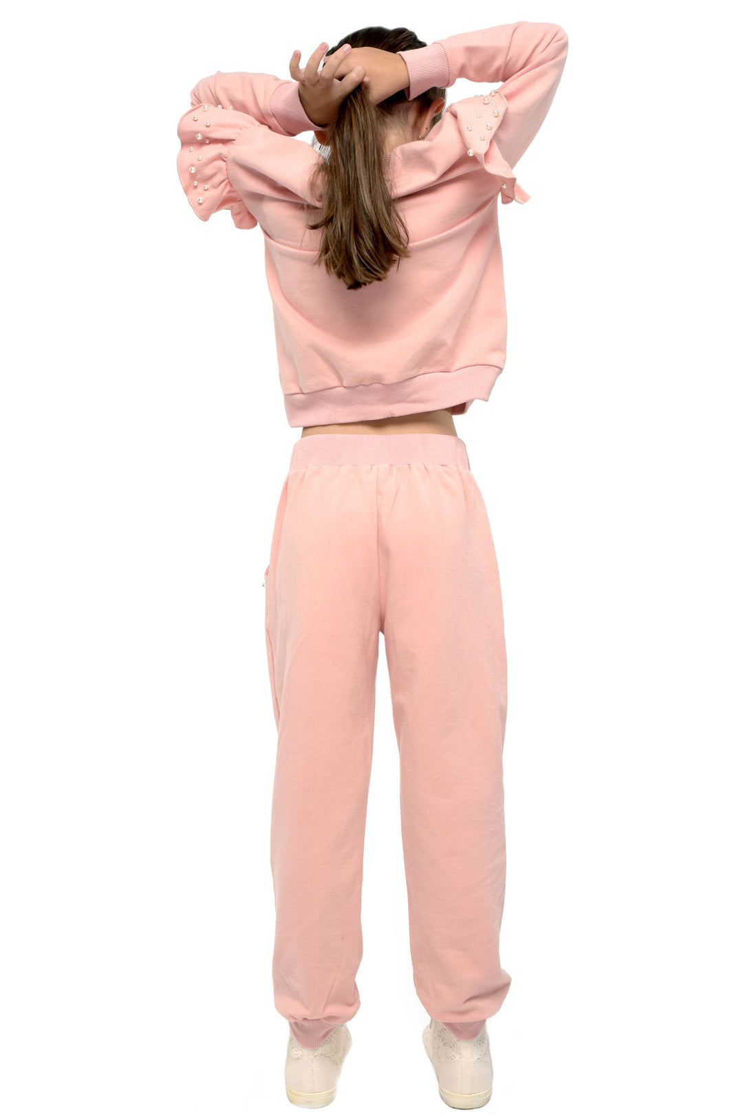 Hannah Banana Little Girl's Athleisure Pearl Joggers