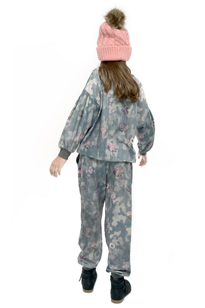 Hannah Banana Little Girl's Floral Print Camo Joggers
