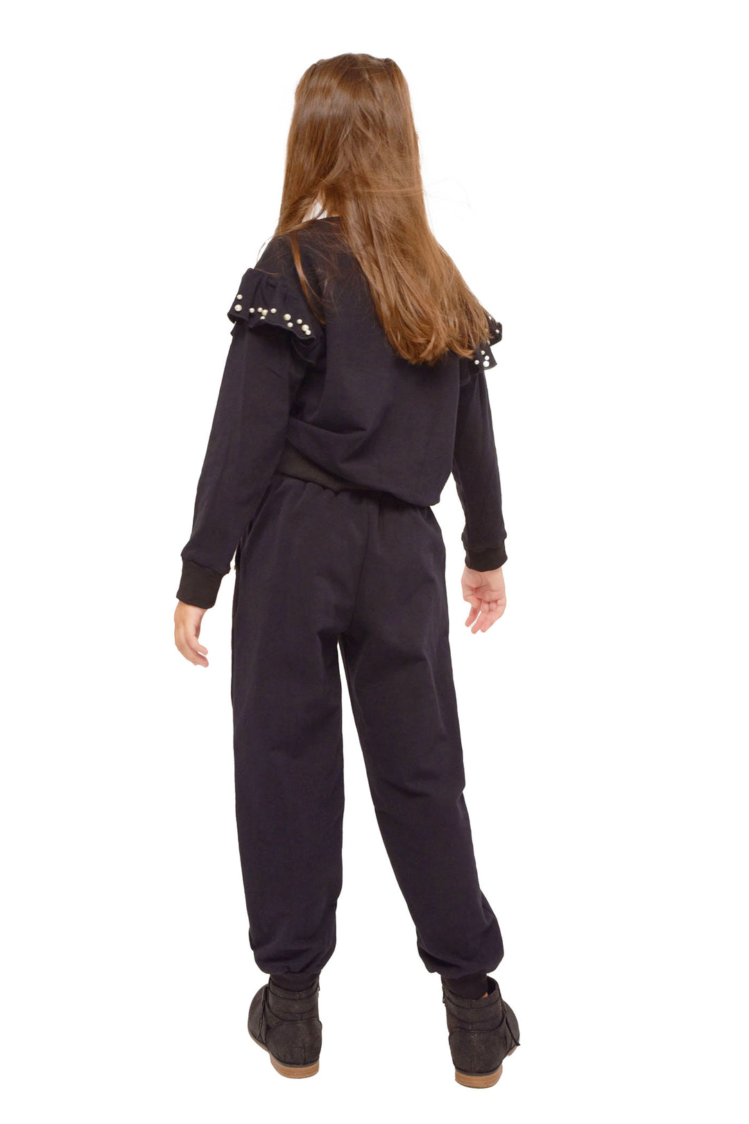 Hannah Banana Little Girl's Athleisure Pearl Joggers