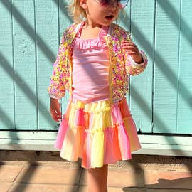 Baby Sara  Little Girls Tie Dye Denim Jacket – myhannahbanana