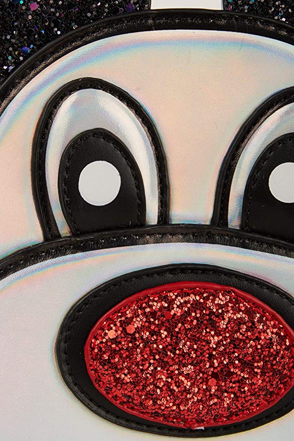 Hannah Banana designer girls' bags created with your little girl in mind Christmas Reign Dear Holographic Glitter Crossover Bag All backpacks, cross body bags, hand bags, and purses are designed to be on trend so she can be her best and most confident at any event. All bags are made with full attention to detail by using custom designed graphics, bold colors, and intricately placed embellishments. Emphasis on design and quality so she feels confidant while looking amazing.