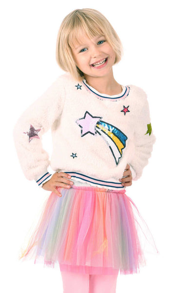 Little Girls Sherpa Sweatshirt