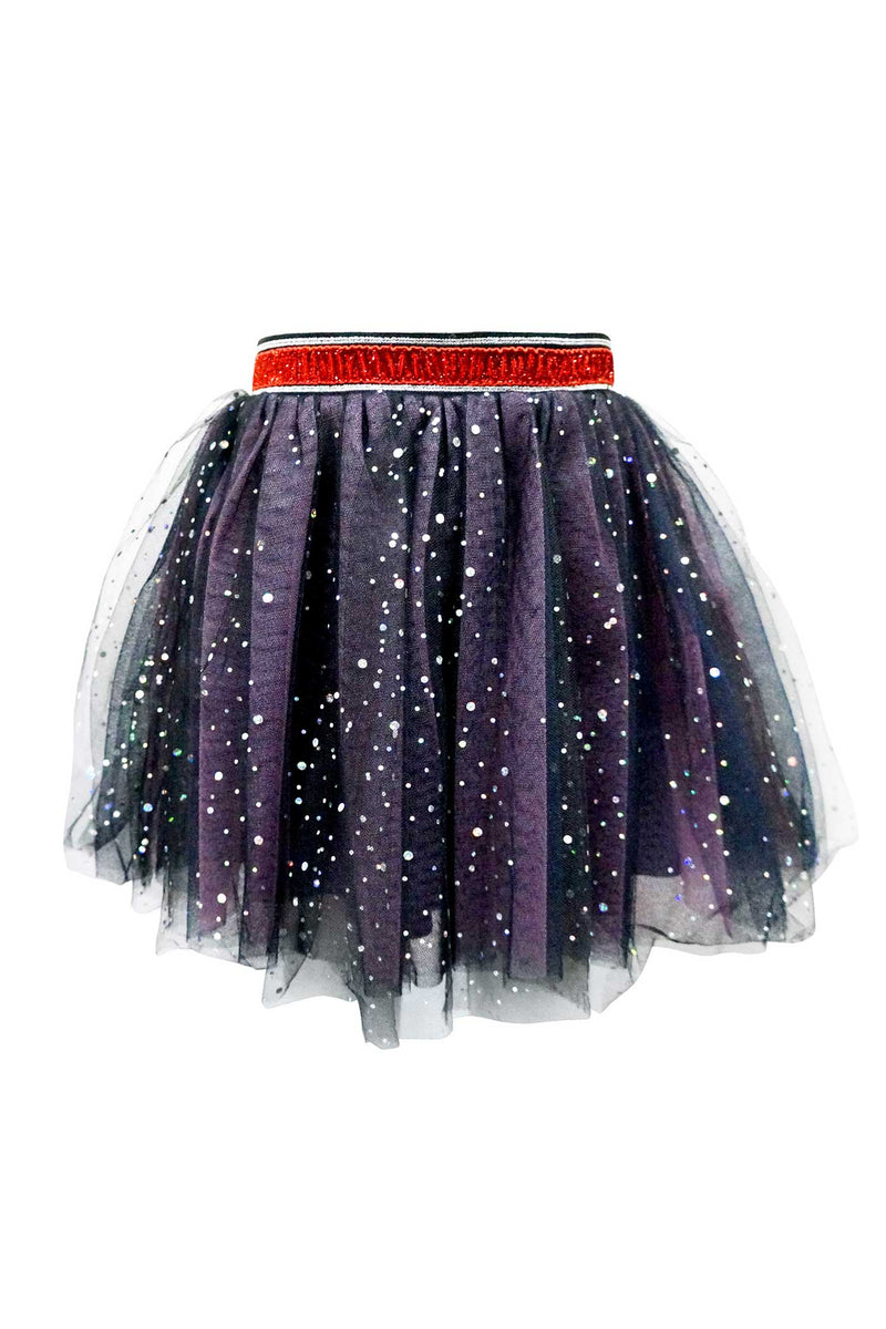 Girls Starry Holographic Dots Tutu Skirt