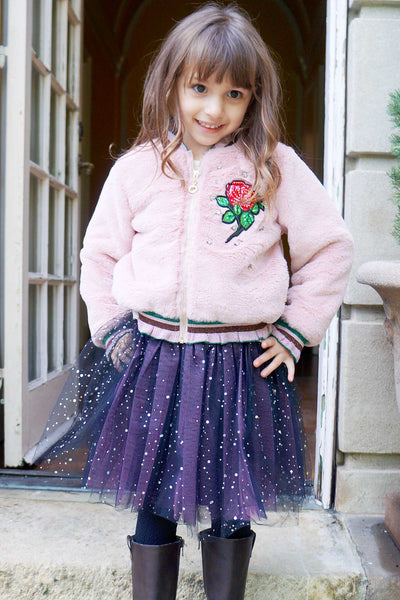 Hannah Banana Girls Starry Holographic Dots Tutu Skirt