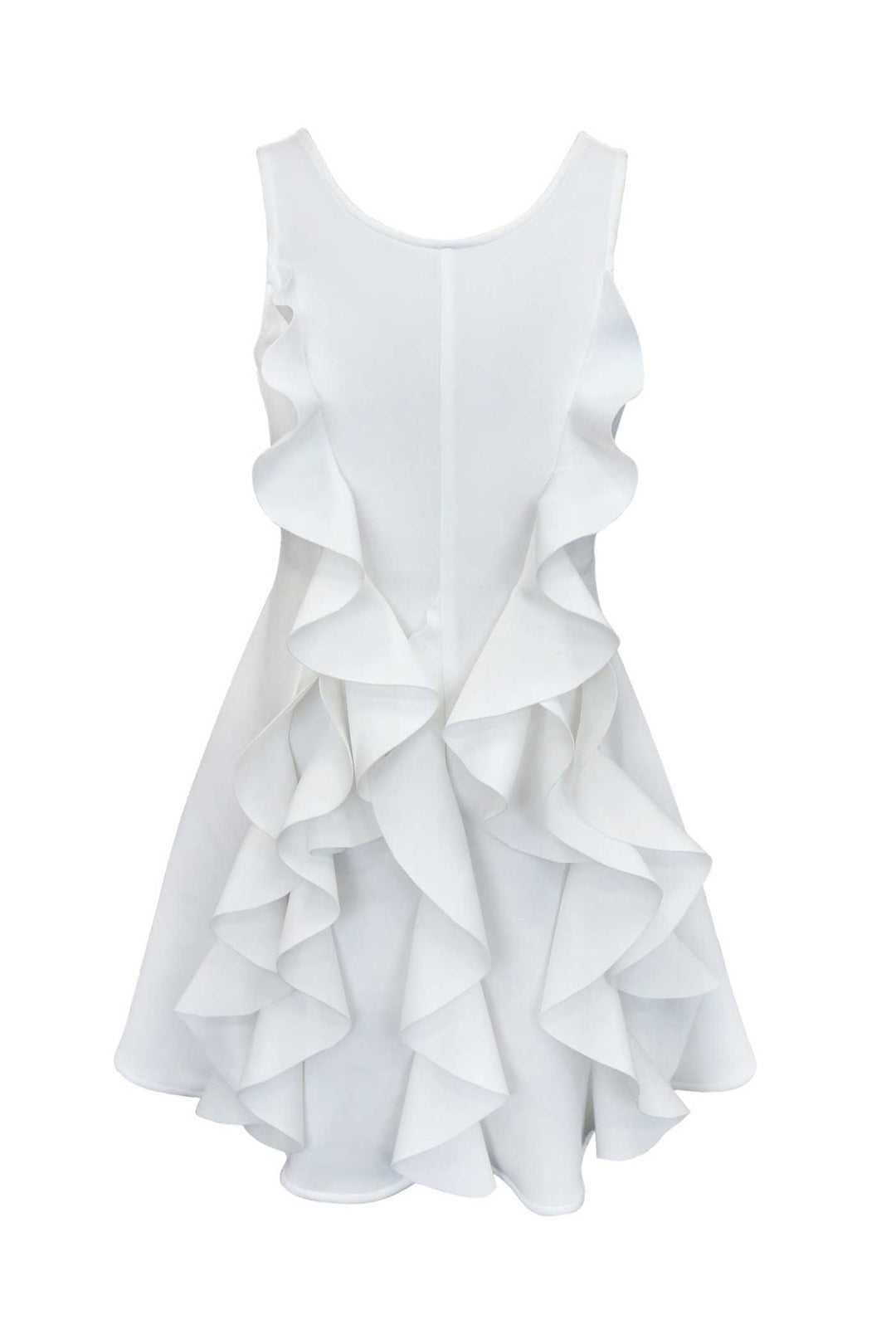 Hannah Banana girls sleeveless cascade ruffle fit and flare dress